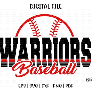 Baseball svg, Warrior Baseball svg, Warrior, Warriors, Baseball, svg, dxf, eps, png, pdf, sublimation, cut file, htv, vector, digital