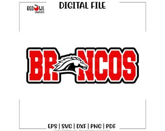 Bronco svg, Broncos svg, Bronco, Broncos, clipart, diseño, mascota, svg, dxf, eps, png, pdf, sublimación, archivo de corte, htv, vector, digital