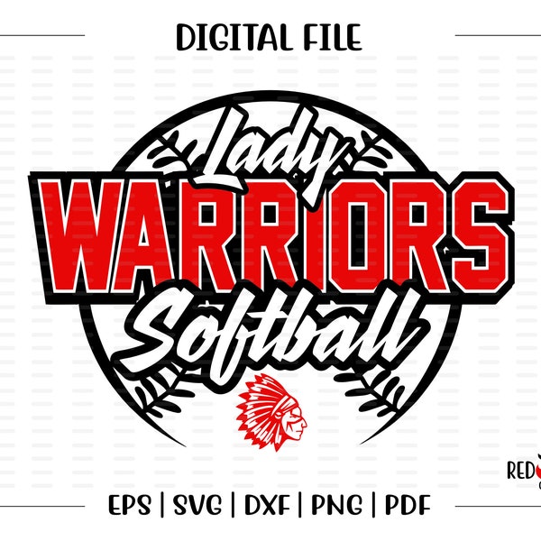 Softball svg, Warrior Softball svg, Warrior, Warriors, Softball, svg, dxf, eps, png, pdf, sublimation, cut file, htv, vector, digital