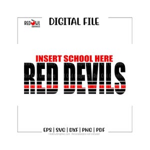 Red Devil svg, Devils svg, Red Devil, Red Devils, Devil, svg, dxf, eps, png, pdf, sublimation, cut file, htv, vector, digital