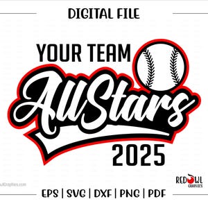 Custom, Personalized, Baseball svg, All Star svg, Baseball, All Star, All-Stars, Mascot, svg, dxf, eps, png, pdf, sublimation