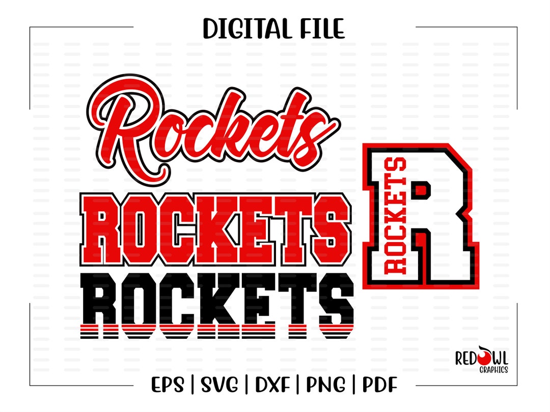 Rocket Svg, Rockets Svg, Rocket, Rocket, Script, Block, Mascot, School ...