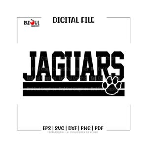 Jaguar svg, jaguars svg, poot svg, jaguar, j, jaguars, poot, svg, dxf, eps, png, pdf, sublimatie, gesneden bestand, htv, clipart, ontwerp, snijder