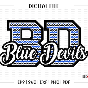 Blue Devil svg, Devils svg, Blue Devil, Blue Devils, Devil, svg, dxf, eps, png, pdf, sublimation, cut file, htv, vector, digital