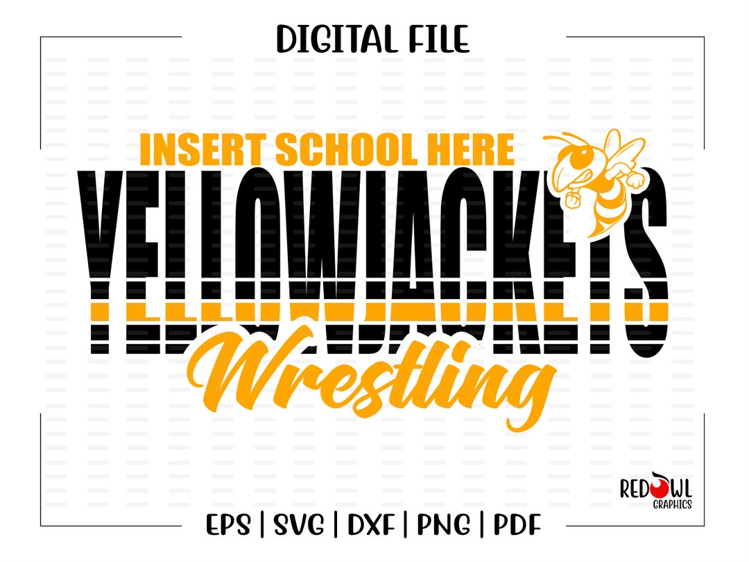 Wrestling Svg, Yellowjackets, Yellowjacket, Yellow, Jacket, Wrestling