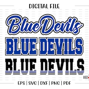 Blue Devil svg, Devils svg, Blue Devil, Blue Devils, Devil, svg, dxf, eps, png, pdf, sublimation, cut file, htv, vector, digital