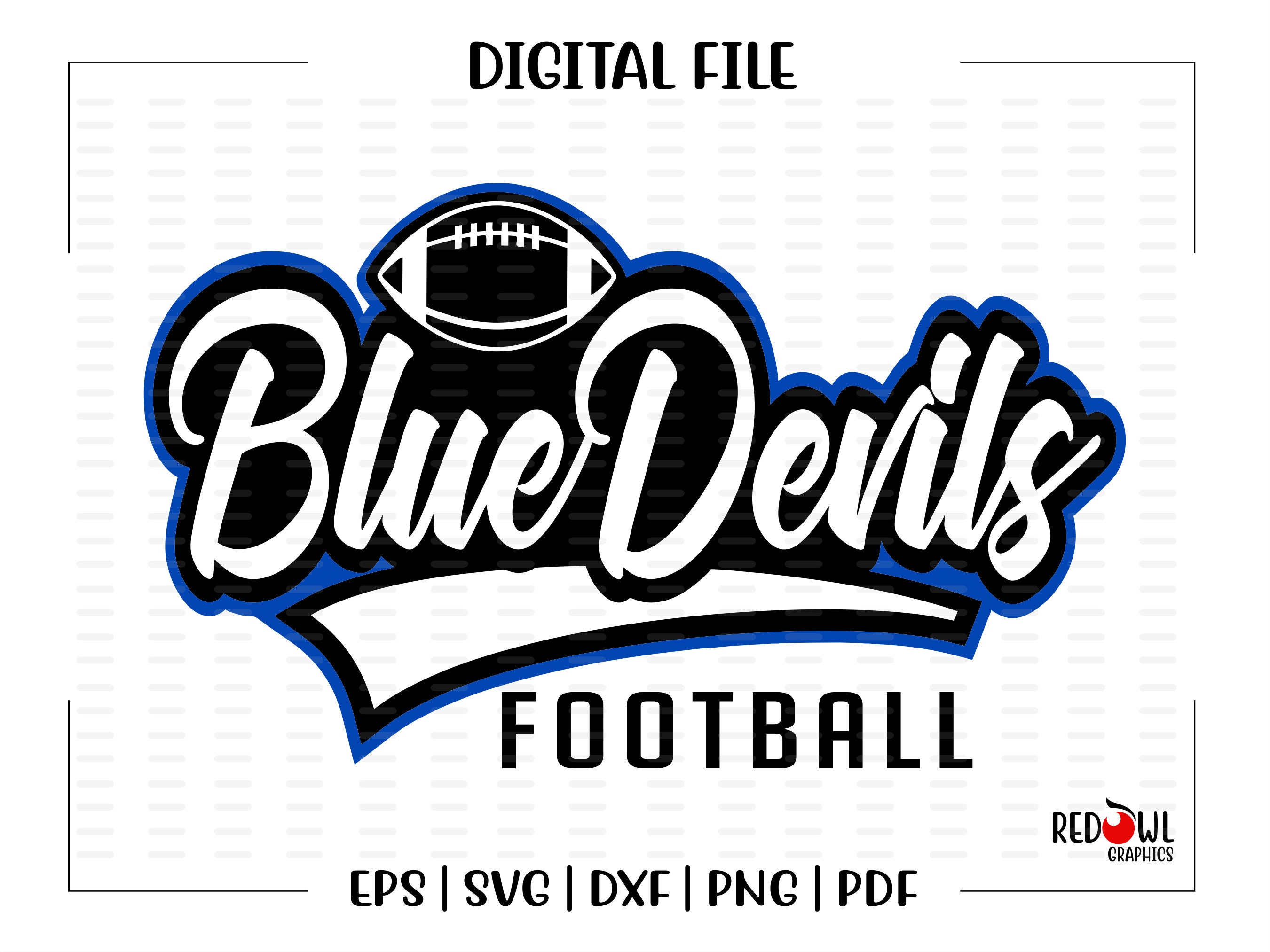 Blue Devils Football Logo