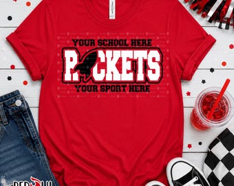 Rockets T-Shirt, Personalized Rocket Shirt, Sweatshirt, Hoodie, Team Mascot, Teacher, School Spirit, Football, Baseball, Basketball, Soccer