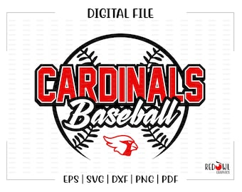 Baseball Svg Cardinal Svg Baseball Cardinal Baseball 