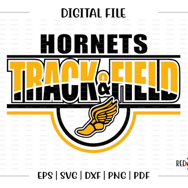 Track svg, Hornet Track svg, Hornet, Hornets, Track, Field, svg, dxf, eps, png, pdf, sublimation, cut file, htv, vector, digital