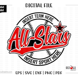 All Star svg, All-Star svg, Baseball svg, Baseball, All Stars, All-Stars, svg, dxf, eps, png, pdf, sublimation, cut file, htv,clipart,design