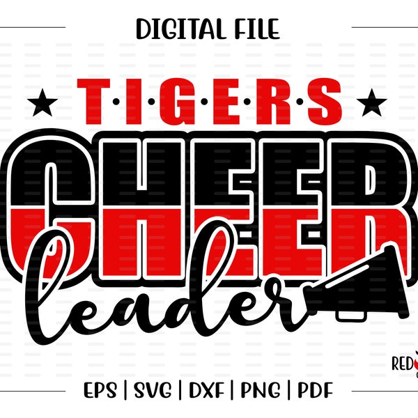 Cheerleader svg, Cheerleading svg, Tiger, Tigers, Cheer, Cheerleader, svg, dxf, eps, png, pdf, sublimation, cut file, htv, vector, digital