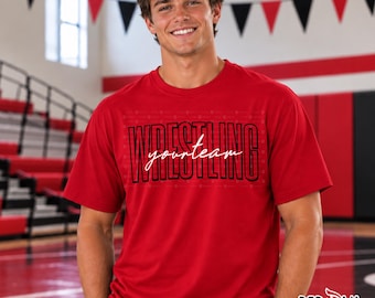 Custom Wrestling Shirt, Any Team Mascot T-Shirt, Personalized Wrestling, Player Name, Sweatshirt,Hoodie,Bobcat,Raider,Cougar,Eagle,Panther