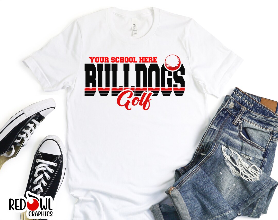 Golf Shirt Bulldog Shirt Bulldog Golf Bulldog Golf Shirt Etsy