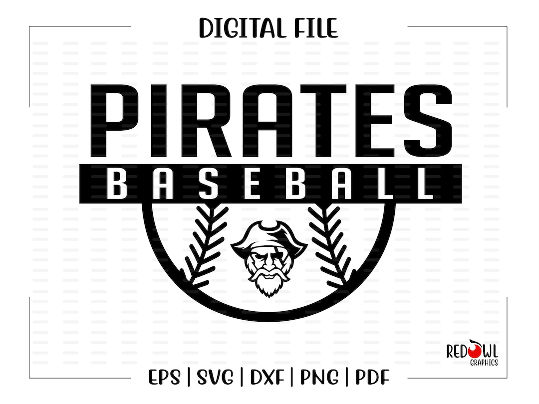 Baseball Svg, Pirate Baseball Svg, Pirate, Pirates, Baseball, Svg, Dxf