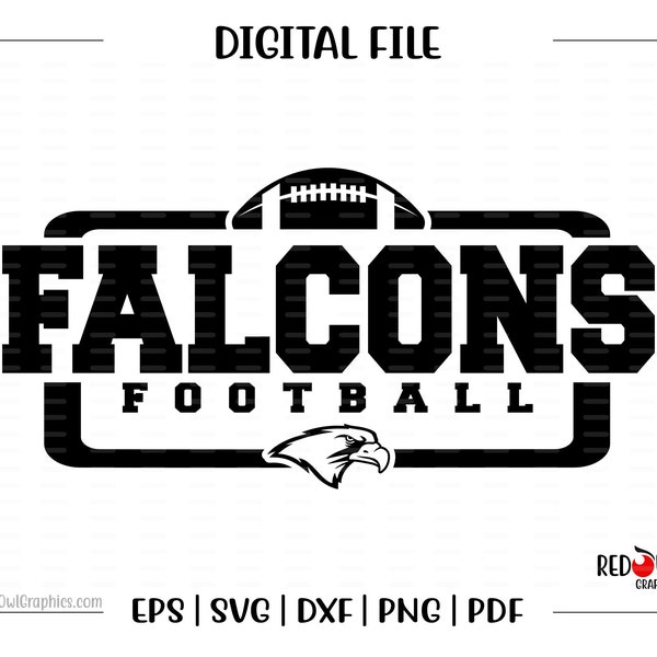 Football svg, Falcon Football svg, Falcon, Falcons, Football, svg, dxf, eps, png, pdf, sublimation, Mom, Dad, Coach, Teacher, Mascot