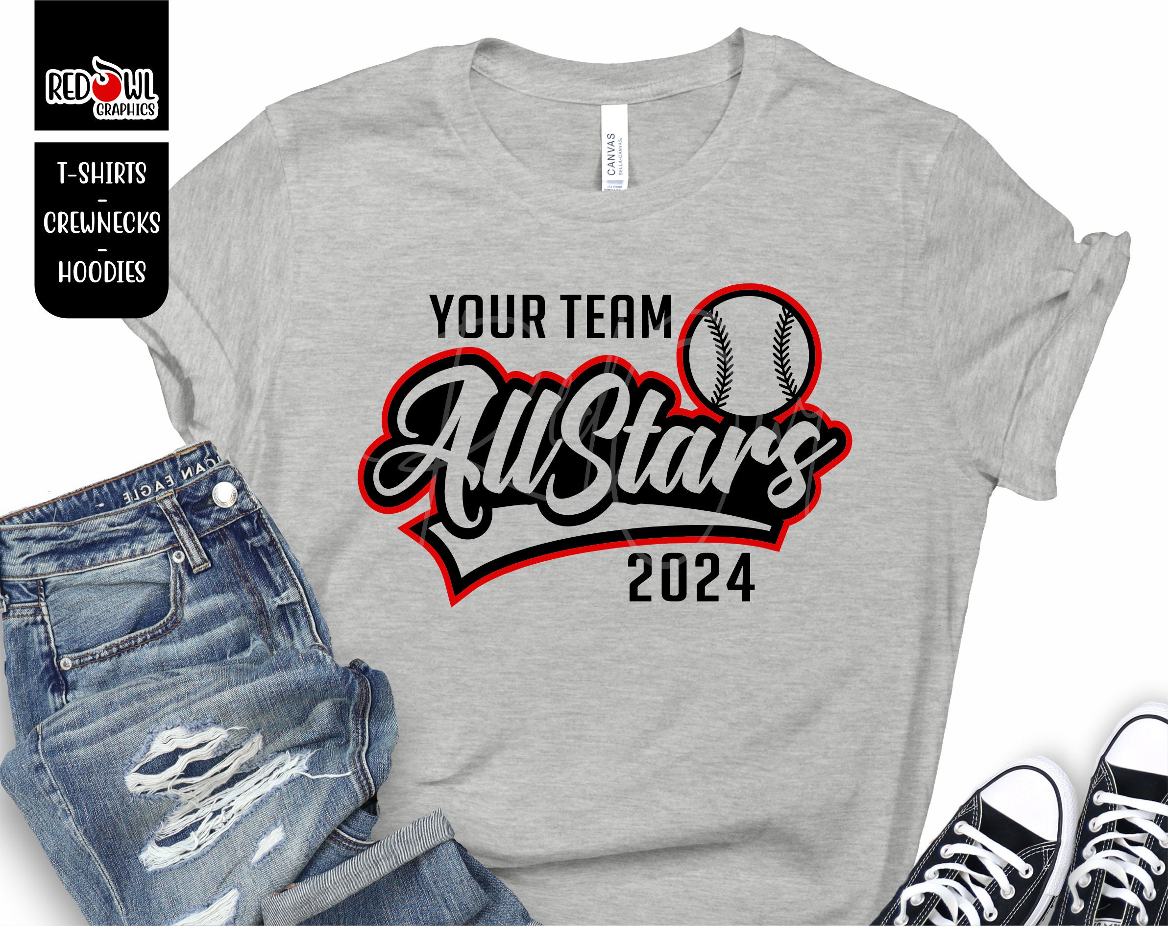 All Star Shirt Baseball Shirt All Star Baseball Baseball Allstar All star Softball T shirt Sweatshirt Hoodie Mom Dad coach sister Etsy