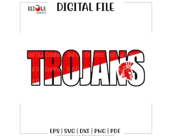 Trojan svg, Trojans svg, Trojan, Trojans, Mascot, School, svg, dxf, eps, png, pdf, sublimation, cut file, htv