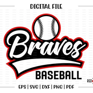 Baseball svg, Braves Baseball svg, Braves, Brave, Baseball, svg, dxf, eps, png, pdf, sublimation, cut file, htv, vector, digital, clipart