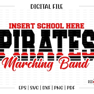 Pirate Band svg, Band svg, Pirate,Pirates, Marching Band, Marching, Band, svg, dxf, eps, png, pdf, sublimation, cut file, htv, clipart