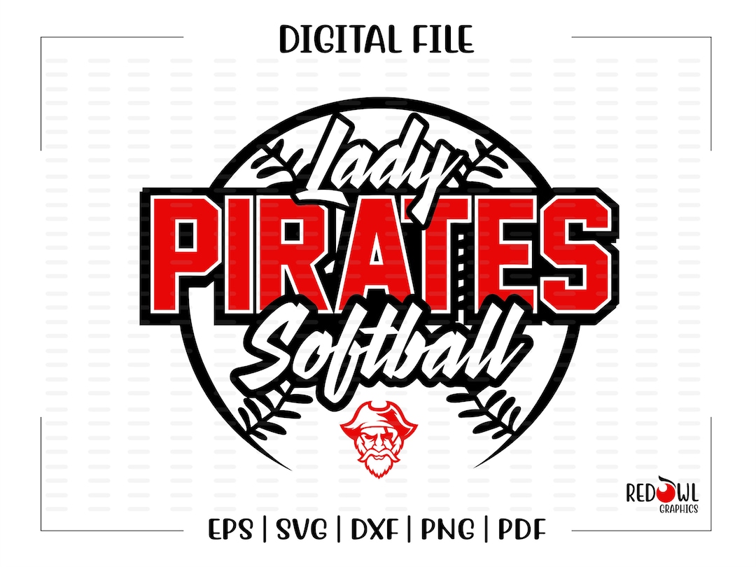 Softball Svg, Pirate Softball Svg, Pirate, Pirates, Softball, Svg, Dxf, Eps, Png, Pdf ...