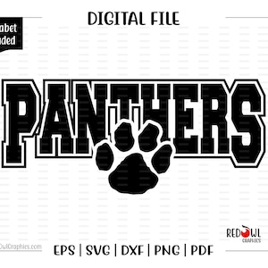 Panther svg, Panthers svg, Paw svg, Panther, P, Panthers, Paw, svg, dxf, eps, png, pdf, sublimation, cut file, htv, vector, digital
