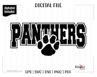 Panther svg, Panthers svg, Paw svg, Panther, P, Panthers, Paw, svg, dxf, eps, png, pdf, sublimation, cut file, htv, vector, digital