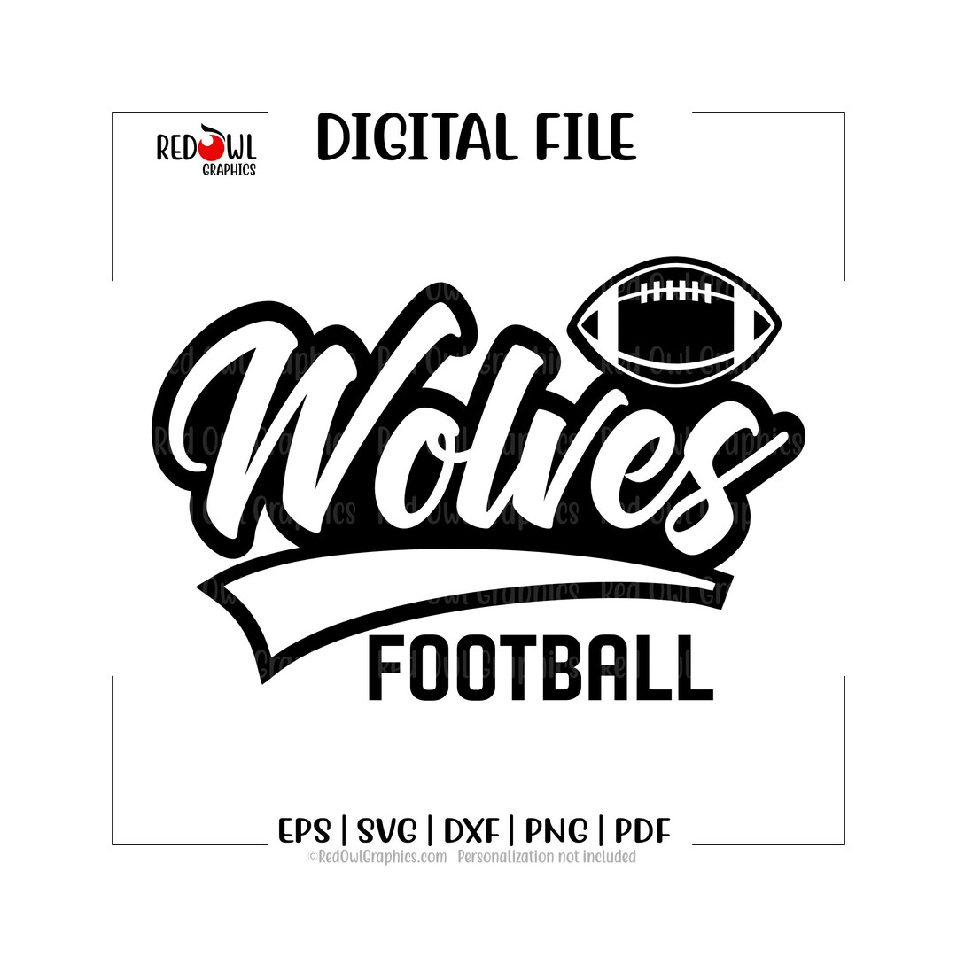 Wolves Football Svg Pattern Football Svg, Wolves Football Svg, Wolves, Wolf, Football, Svg, Dxf ...
