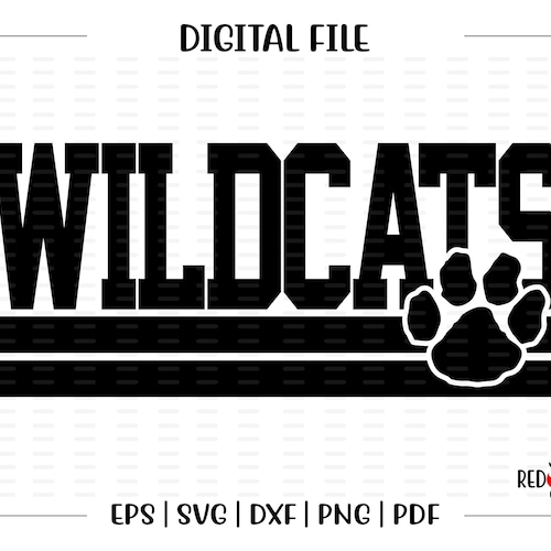 Wildcats Leopard Mascot SVG Digital Cut File PNG - Etsy