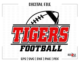 Fußball svg, Tiger Fußball svg, Tiger, Tigers, Fußball, svg, dxf, eps, png, pdf, sublimation, cut Datei, htv, Vektor, digital