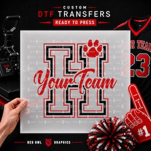 Ready To Press, Transfer, Custom DTF Transfer, Heat Transfer, Checker Board dtf, Direct To Film, Mascot, Any Team, School, Team, Sport