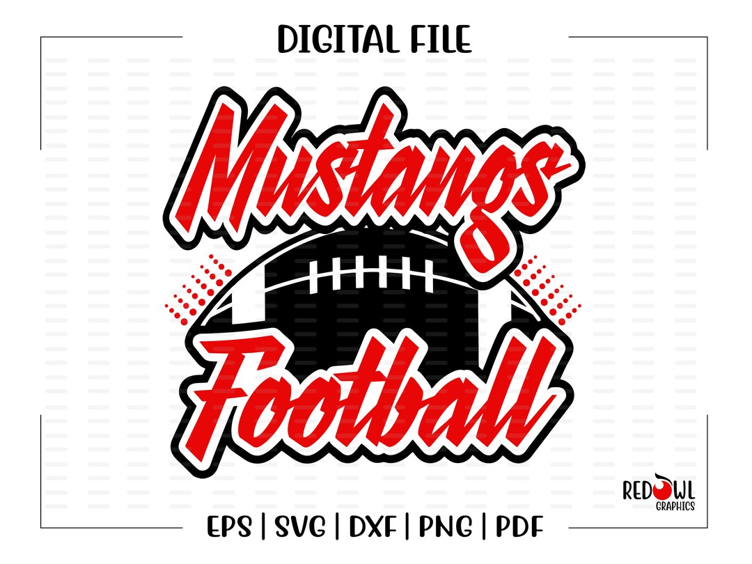 Football Svg, Mustang Football, Mustang, Mustangs, Football, Svg, Dxf