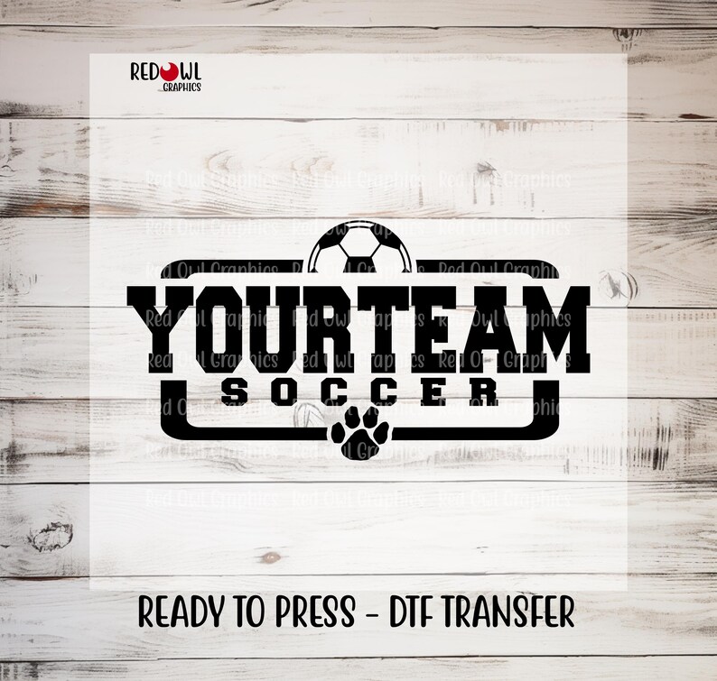 Ready to Press, Soccer Transfer, Custom DTF Transfer, Heat Transfer ...