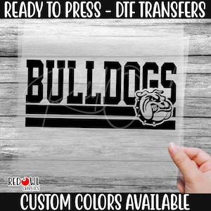 Ready To Press, Bulldog, Bulldogs DTF, Custom DTF Transfer, Heat Transfer, DTF, Bulldogs Transfer, Direct To Film