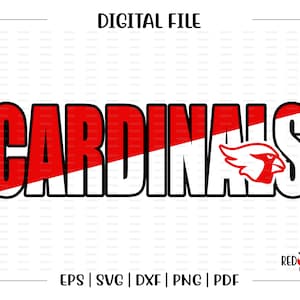 Cardinal svg, Cardinals svg, Cardinal, Cardinals, Team, Mascot, School, svg, dxf, eps, png, pdf, sublimation, cut file, htv