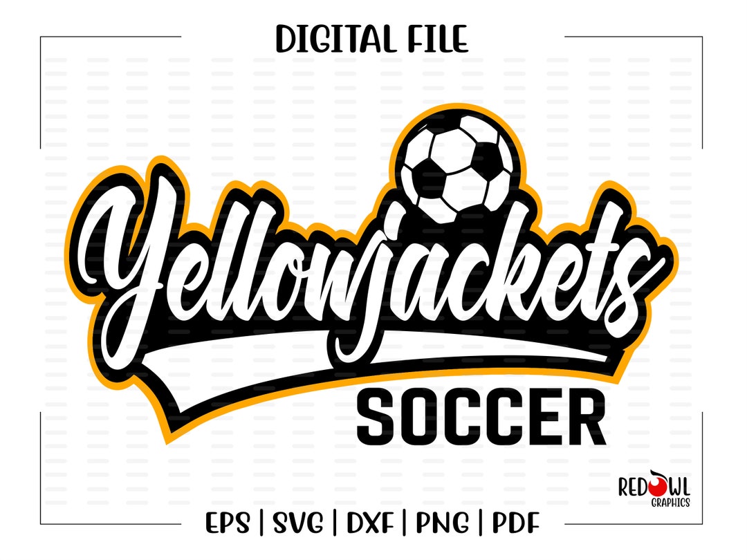Yellow Jacket Soccer Svg, Yellowjacket, Soccer Svg, Yellow Jacket
