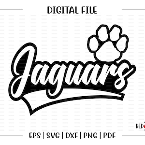 Jaguar svg, Jaguars svg, Paw svg, Jaguar, J, Jaguars, Paw, svg, dxf, eps, png, pdf, sublimation, cut file, htv, clipart, design