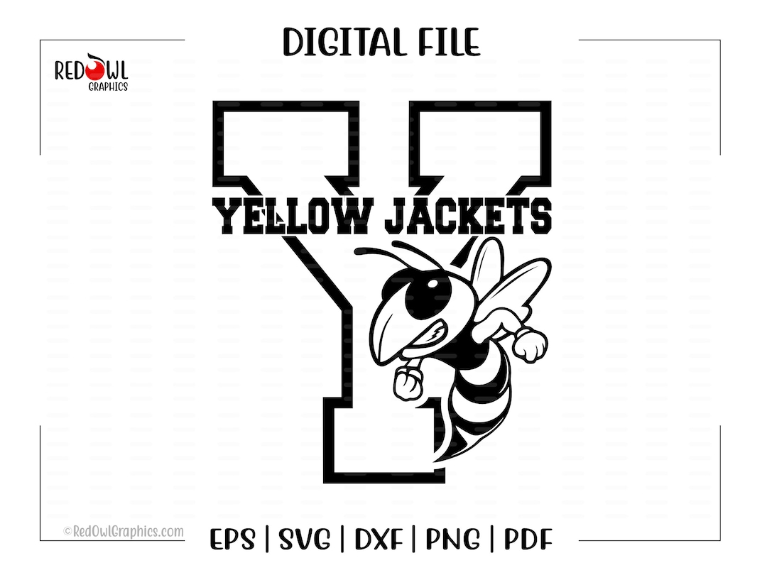 Jackets Svg, Yellowjackets Svg, Jacket, Jackets, Yellowjackets, Svg