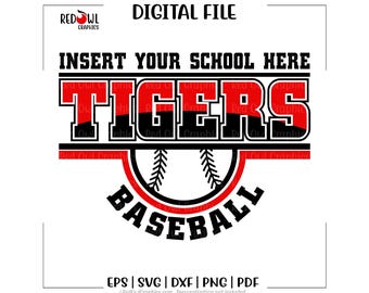 Baseball svg, Tiger Baseball svg, Tiger, Tigers, Baseball, svg, dxf, eps, png, pdf, sublimation, cut file, htv, clipart, digital