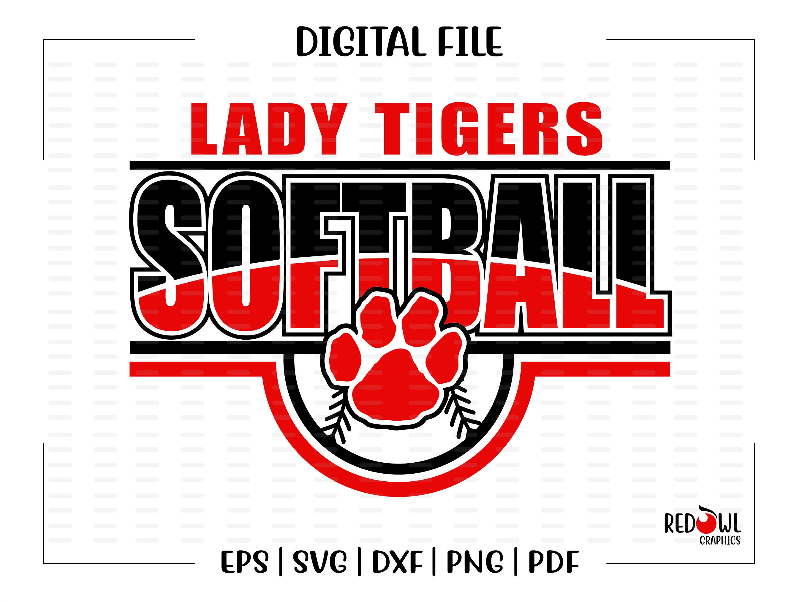 Softball Svg Tiger Softball Svg Tiger Tigers Softball - Etsy Canada
