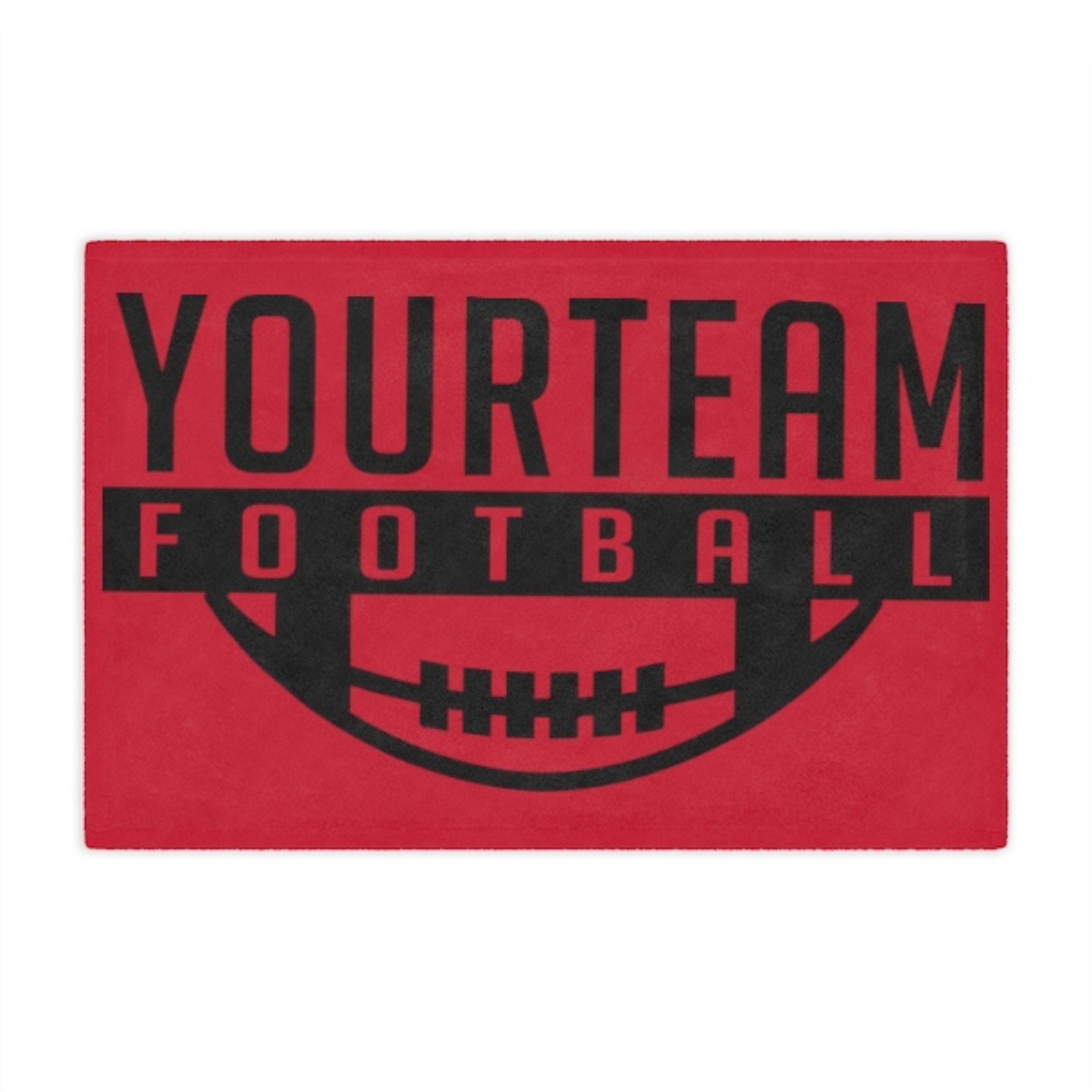 Personalized Football Blanket Personalized Football Throw Etsy