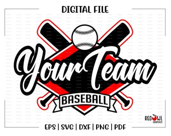 Custom, Personalized, Baseball svg, Baseball, School, Team, Mascot, svg, dxf, eps, png, pdf, sublimation