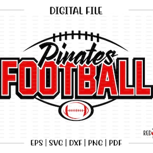 Football svg, Pirate Football svg, Pirate, Pirates, Football, svg, dxf, eps, png, pdf, sublimation, image, design, clipart