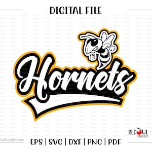 Hornet svg, Hornets svg, Hornet, Hornet, Mascot, School, svg, dxf, eps, png, pdf, sublimation, cut file, htv, vector, digital