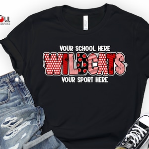 Wildcat Shirt, Wildcat T-Shirt, Wildcat, T-Shirt, Sweatshirt, Hoodie, Hooded, Crewneck, Sweatshirt, Mom, Dad, Coach, Teacher, Cheer,Football