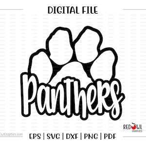 Panther svg, Panthers svg, Paw svg, Panther, P, Panthers, Paw, svg, dxf, eps, png, pdf, sublimation, cut file, htv, vector, digital