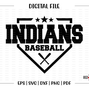 Baseball svg, Indian Baseball svg, Indian, Indians, Baseball, svg, dxf, eps, png, pdf, sublimation, cut file, htv, vector, digital