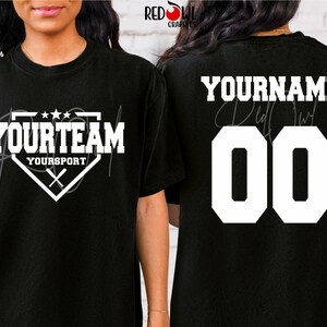 Baseball shirt, Personalized Baseball Shirt, Any Team, Baseball, Softball Shirt, Softball, T-Shirt,Sweatshirt,Hoodie,Crewneck,Mom,Dad,Coach
