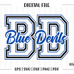 Blue Devil svg, Devils svg, Blue Devil, Blue Devils, Devil, svg, dxf, eps, png, pdf, sublimation, cut file, htv, vector, digital