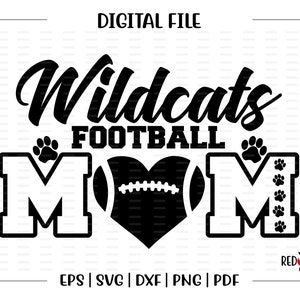 Svg football maman, chat sauvage football maman svg, chat sauvage, chats sauvages, football, maman, svg, dxf, eps, png, pdf, sublimation, fichier de coupe, htv, vecteur